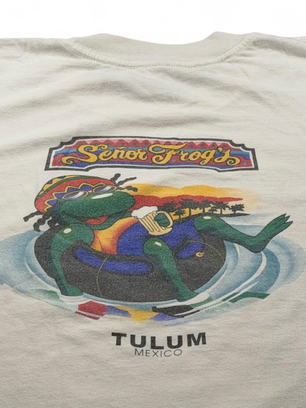 Vintage 90s Señor Frog’s Tulum Mexico Bar Single Stitch Tourist Tee L